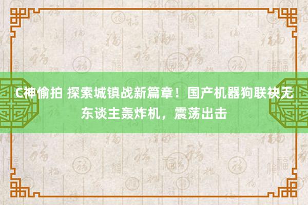 C神偷拍 探索城镇战新篇章！国产机器狗联袂无东谈主轰炸机，震荡出击