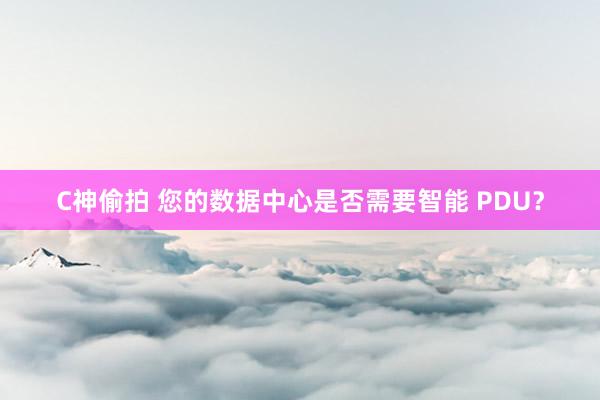 C神偷拍 您的数据中心是否需要智能 PDU？