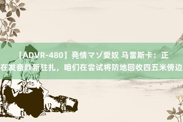 【ADVR-480】発情マゾ愛奴 马雷斯卡：正在发奋鼎新驻扎，咱们在尝试将防地回收四五米傍边