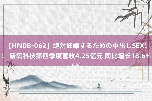 【HNDB-062】絶対妊娠するための中出しSEX！！ 新氧科技第四季度营收4.25亿元 同比增长18.6%