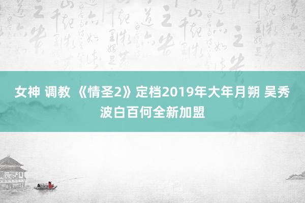 女神 调教 《情圣2》定档2019年大年月朔 吴秀波白百何全新加盟